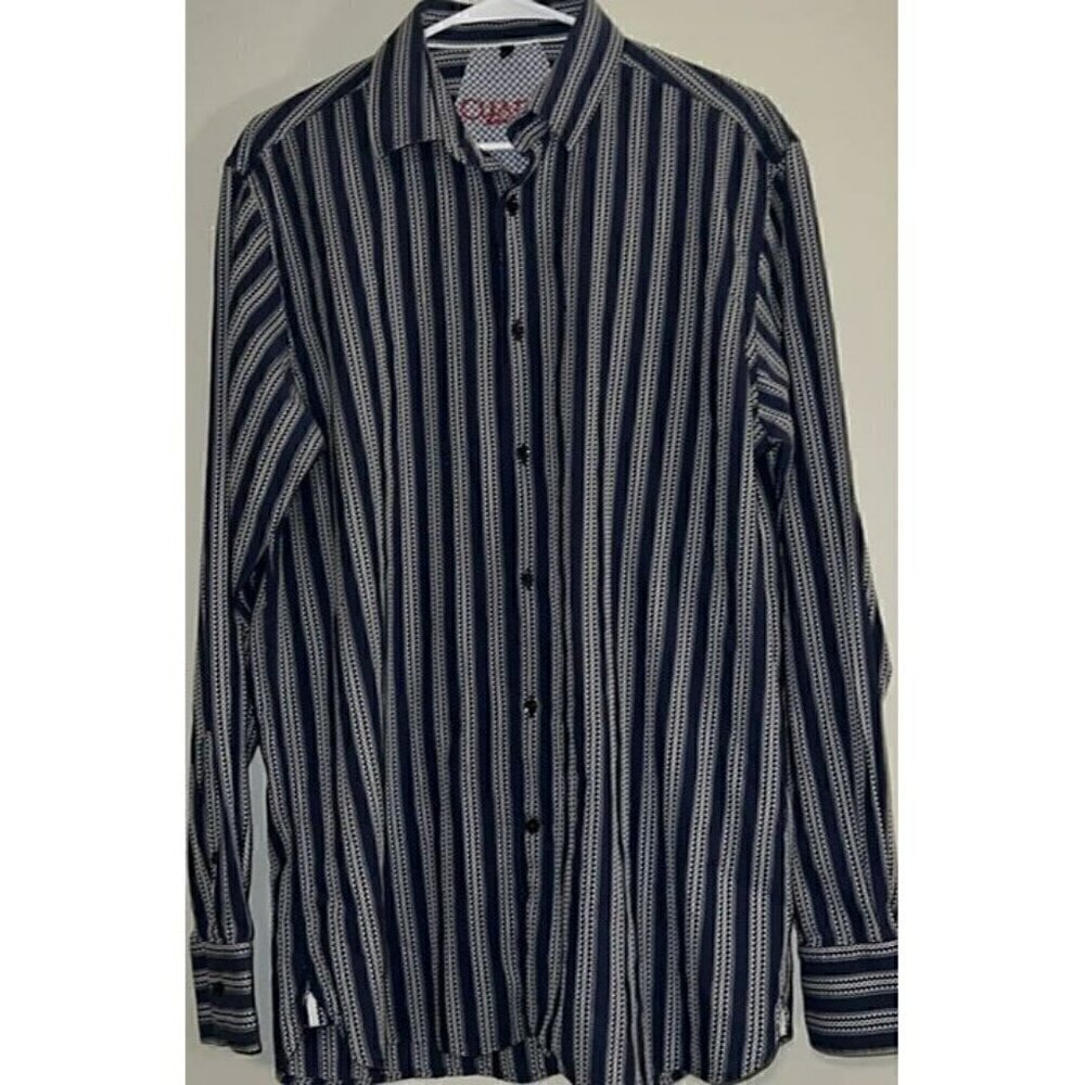Cuadra Style Legacy Long Sleeve Button Up Shirt Large Made In Turkey